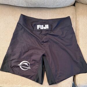 Men's Black Fuji fighter shirts jujitsu boxing